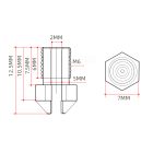 E3D kompatibilis fúvóka 1.75/0,1 mm