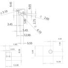 Makerbot fűtőblokk szürke