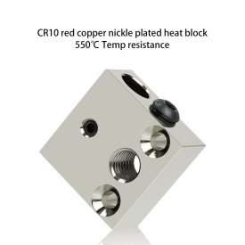   Cr10/Ender 3 nikkelezett  vörös réz  fűtőblokk 550 fokig