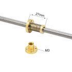 T8 trapézmenetes anya 2mm-es menetemelkedés (rúgós)