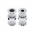 GT2 dupla bordáskerék 20 fogas 5 mm belső furat (szürke)