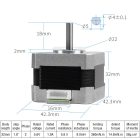 Cr10/Ender 3/5 léptetőmotor