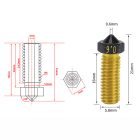 Teflon bevonatos vulcano nozzle 0.4 MM