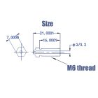 Volcano rozsdamentes fúvóka 1,75/0,3 mm
