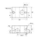  PT100 6063 aluminum  fűtőblokk 300 fokig